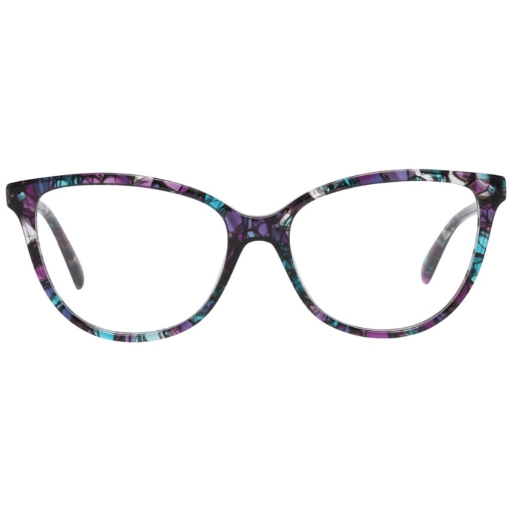 EMILIO PUCCI OPTICAL FRAMES GORGEOUS MULTI COLOR PRINT BLACK BLUE PURPLE 54MM